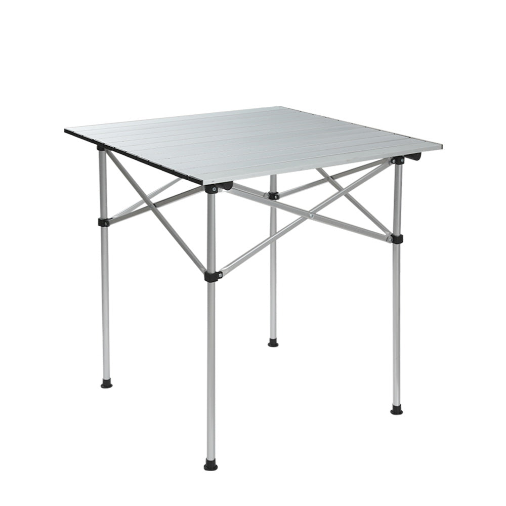 Weisshorn Folding Camping Table 70CM - Aluminium