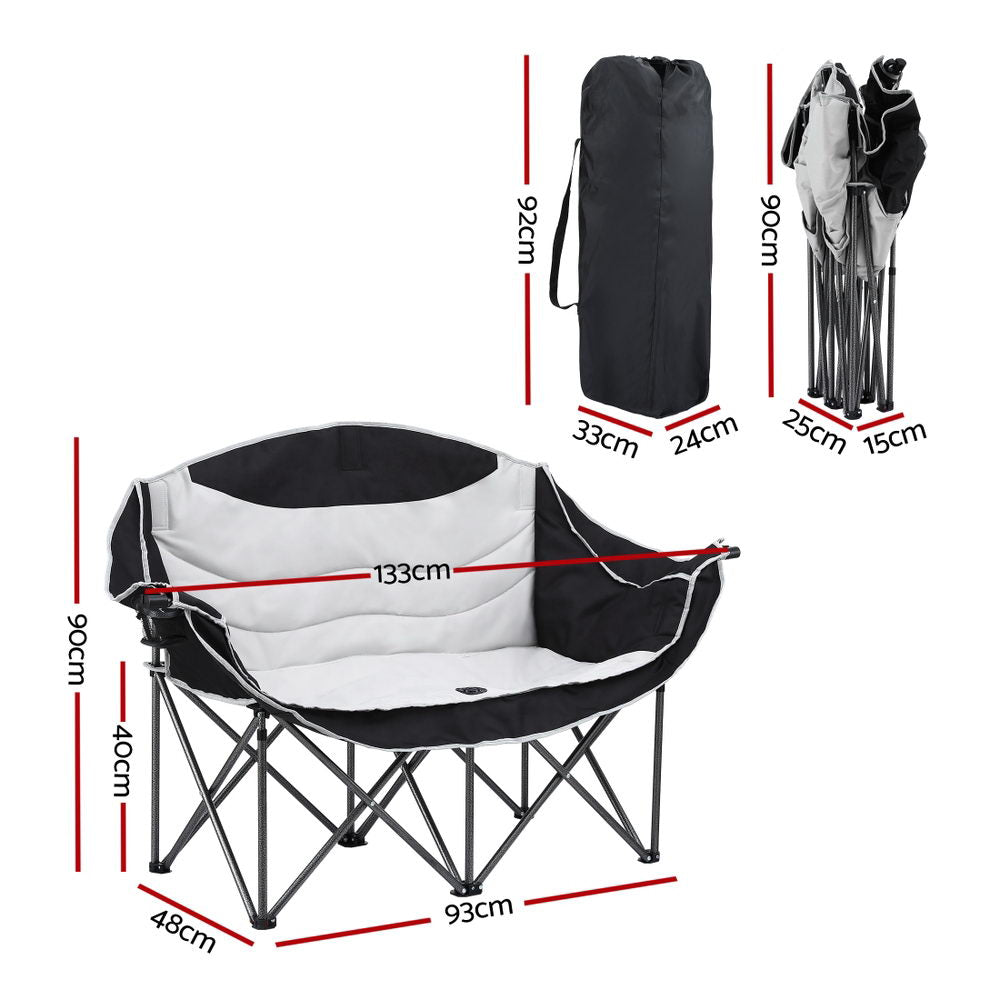 Weisshorn Camping Chair Double Folding