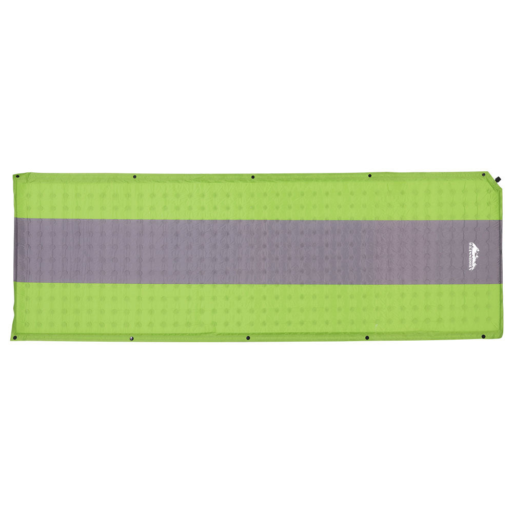 Weisshorn Self Inflating Mattress Camping Sleeping Mat Air Bed Pad Single - Green