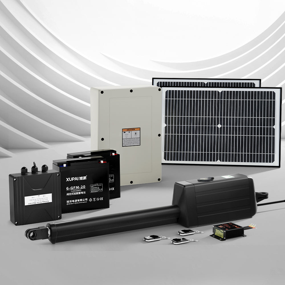 Single Swing Gate Opener 40W Full Solar Power Automatic