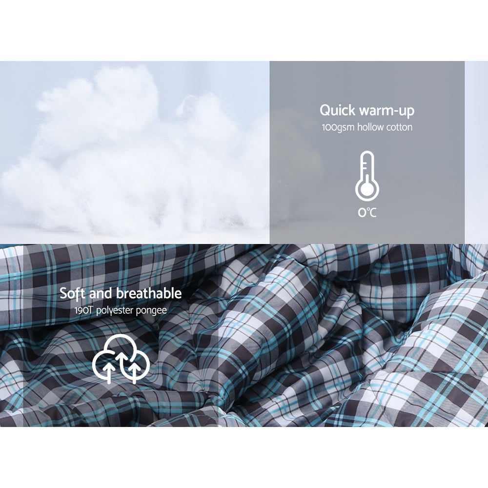 Weisshorn Sleeping Bag Single Thermal - Grey