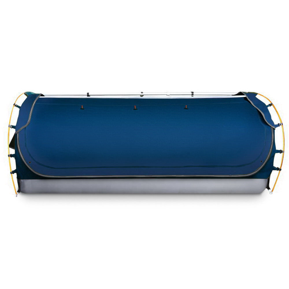 Weisshorn Double Swag Camping Swags Canvas Free Standing Dome Tent - Dark Blue (No Mattress)