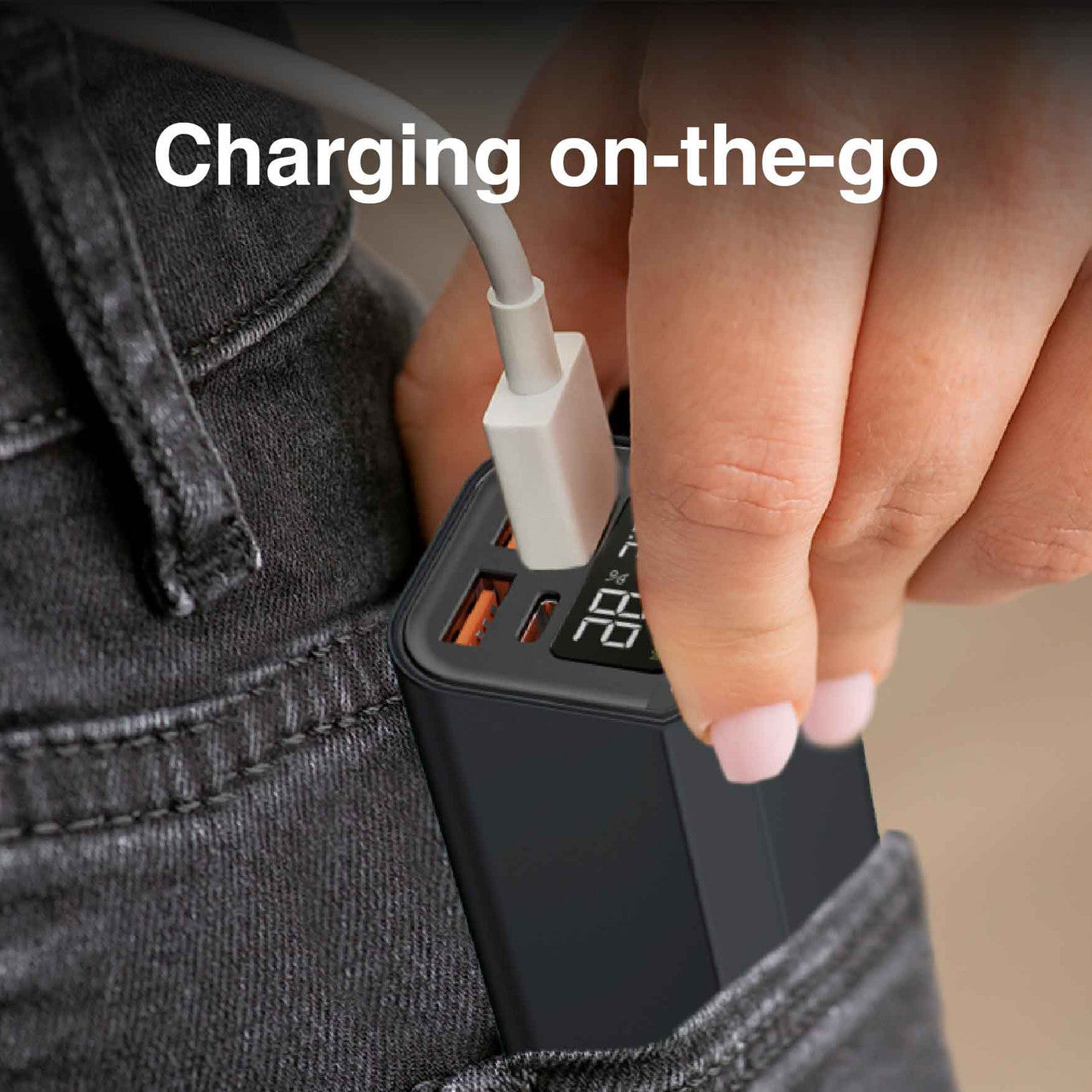 Laser 100W PD 20000mAh Laptop Power Bank Black