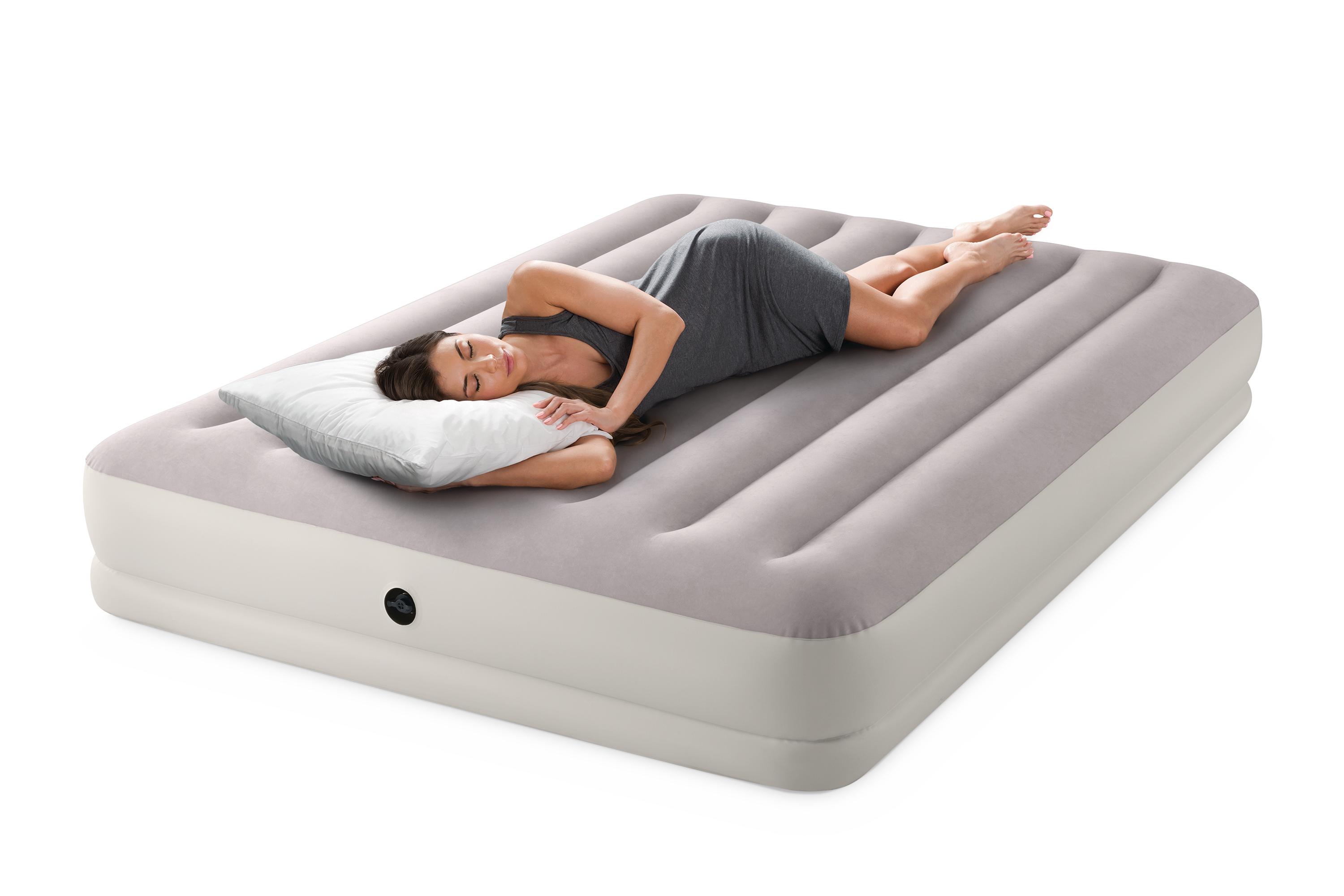 Intex Queen Dura-Beam Prestige Mid-Rise Airbed w/ USB150 Pump- 64179