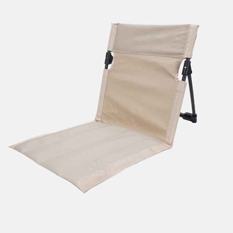 Foldable Beach Chair with Storage Bag - Beige