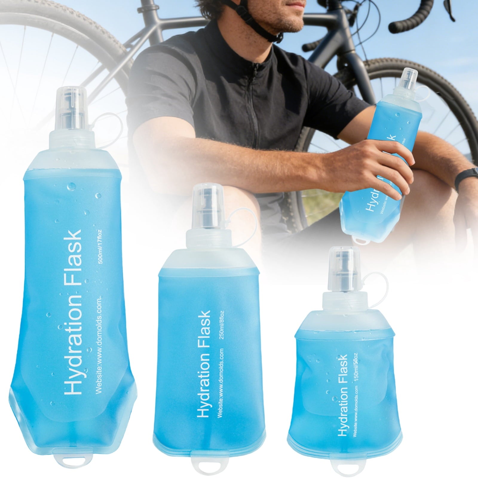 150ML Soft Water Bottle - Black
