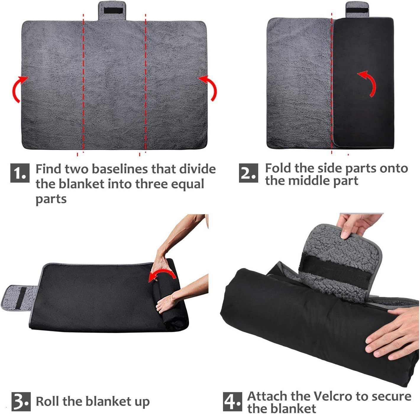Outdoor Camping Blanket - Black