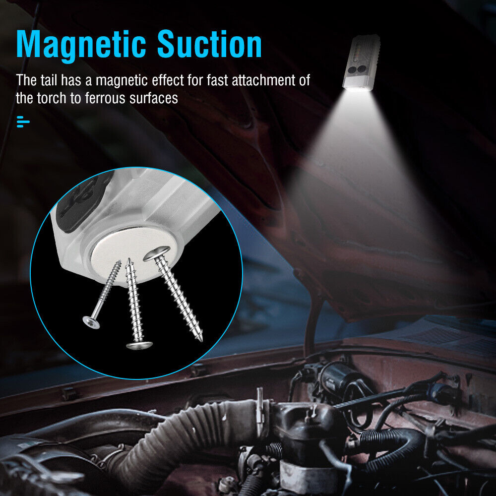 V10 LED Keychain EDC Flashlight USB Rechargeable