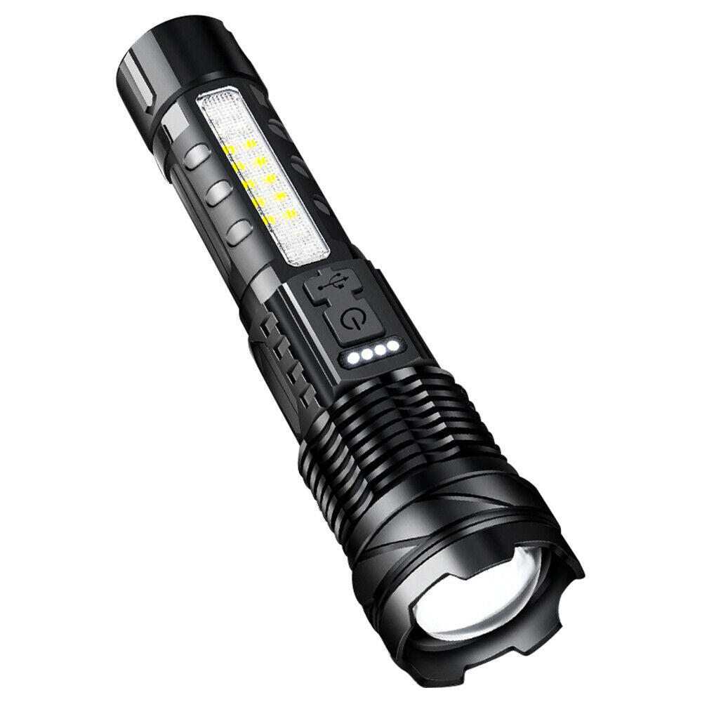 30W 14LED Flashlight White Laser Tactical Torch Lamp