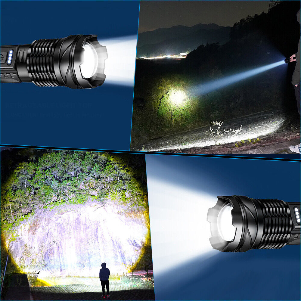 Super Bright 30W 14LED Flashlight White Laser Tactical Torch Lamp