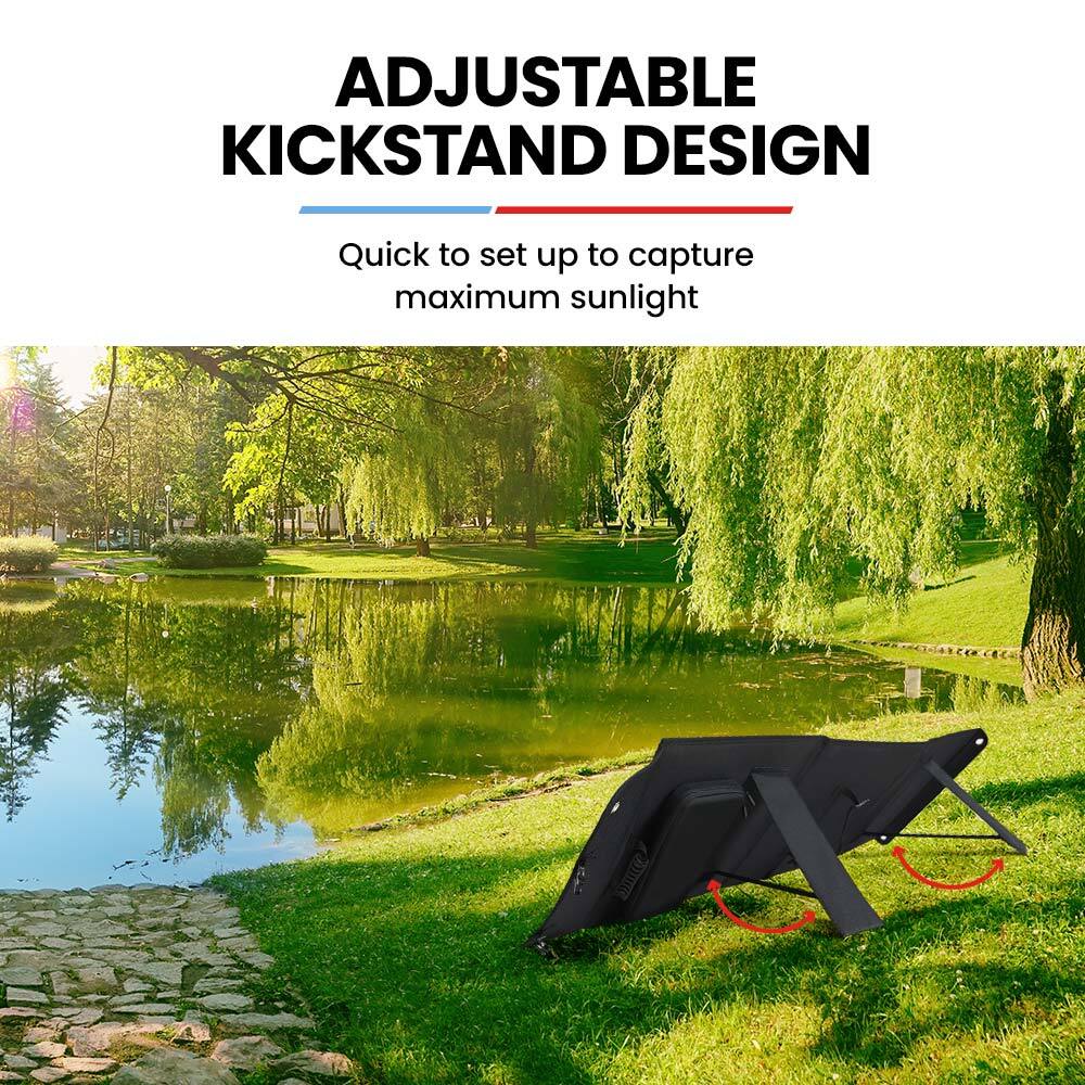 GENPOWER 100W Portable USB Folding Solar Panel