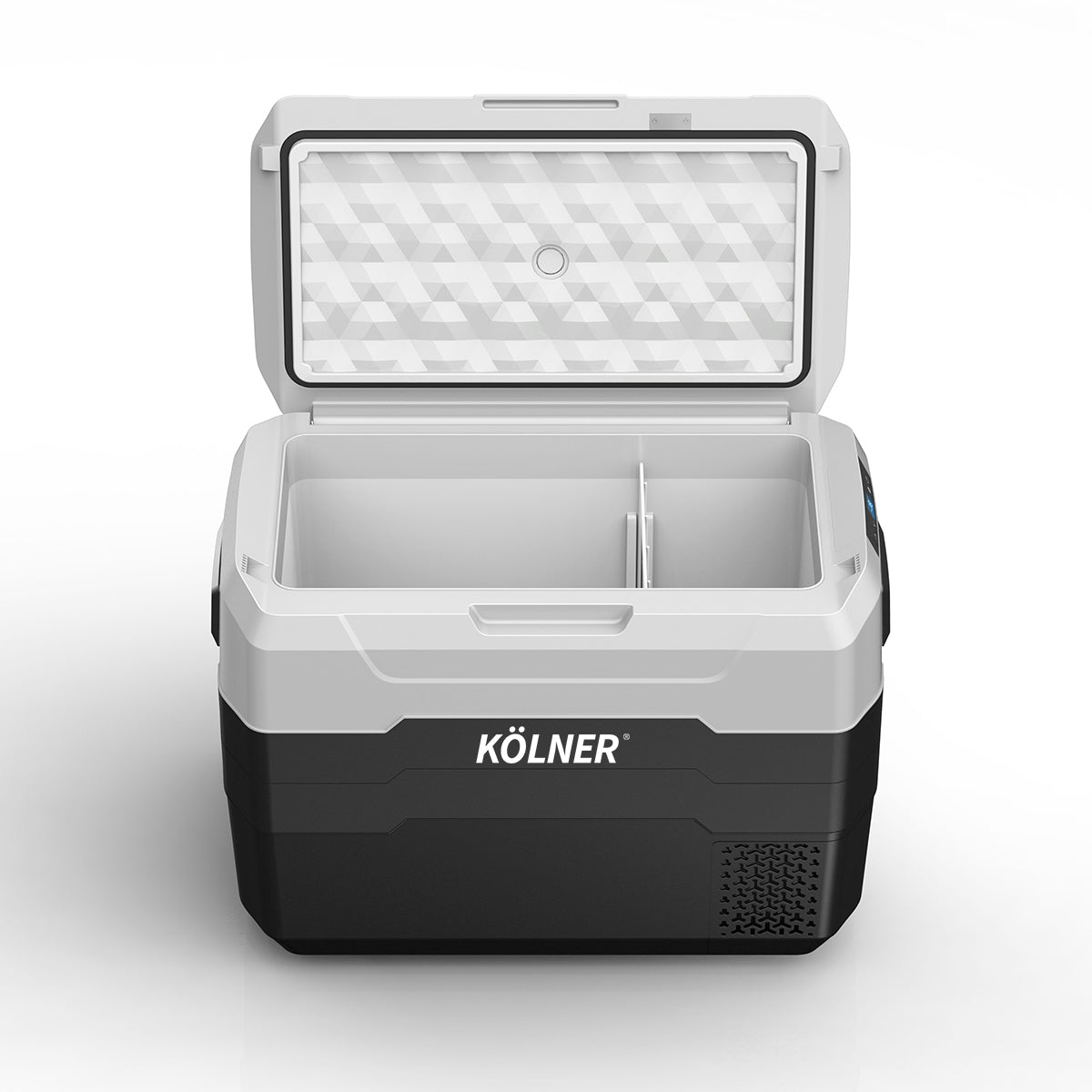 Kolner 40L Fridge Freezer Cooler with Trolley - Black