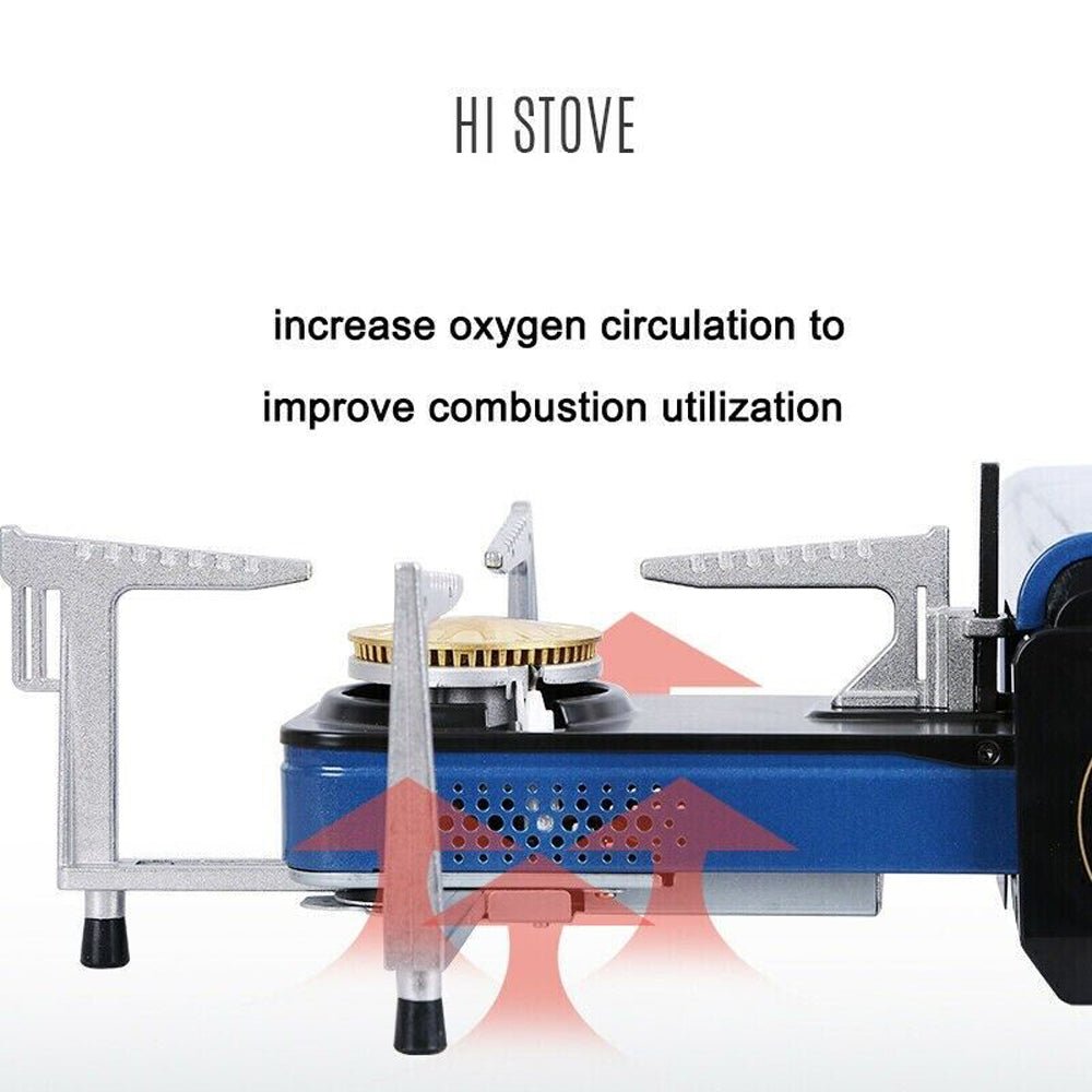 MAXSUN HI STOVE MS-100 Outdoor Camping Gas Stove Folding Burner & Windshield
