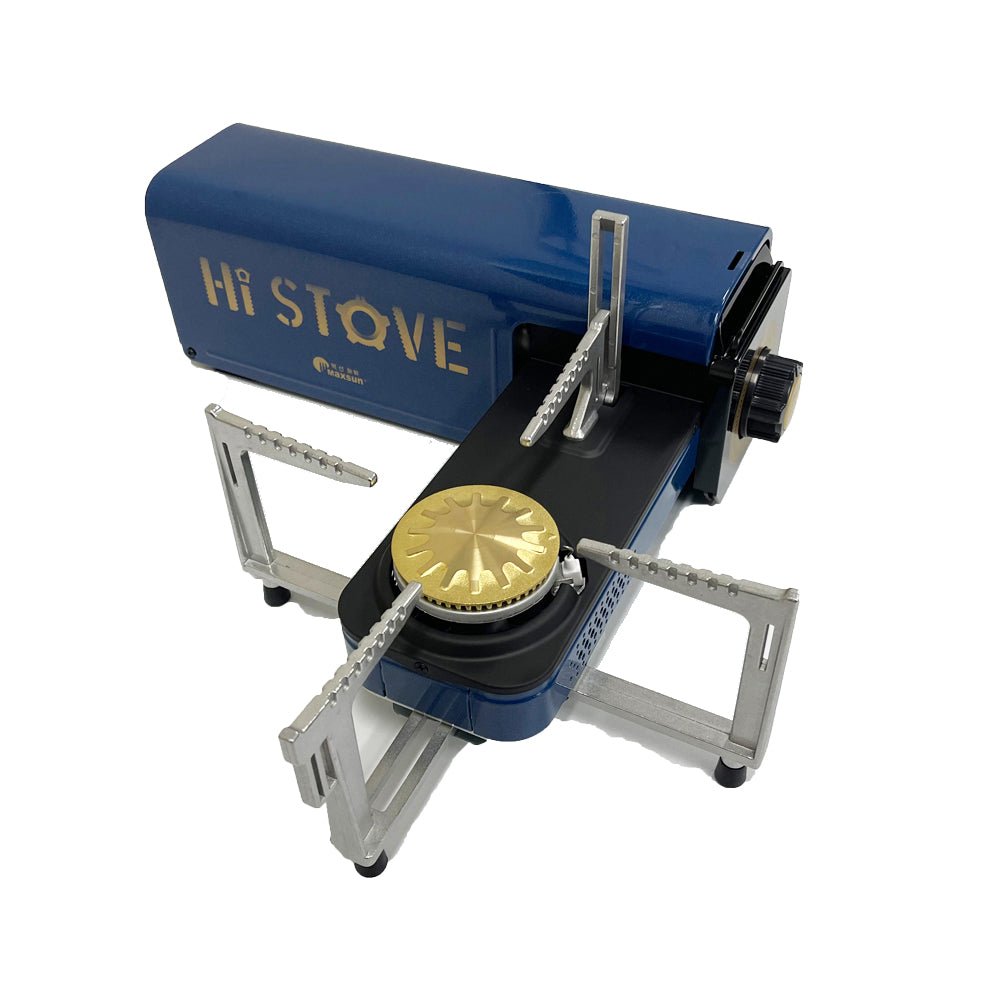 MAXSUN HI STOVE MS-100 Outdoor Camping Gas Stove Folding Burner & Windshield