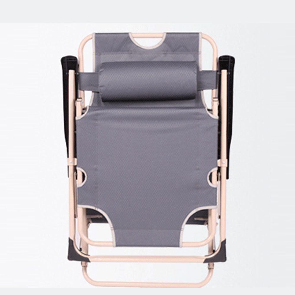 Reclining Sun Beach Deck Lounge Chair - Grey