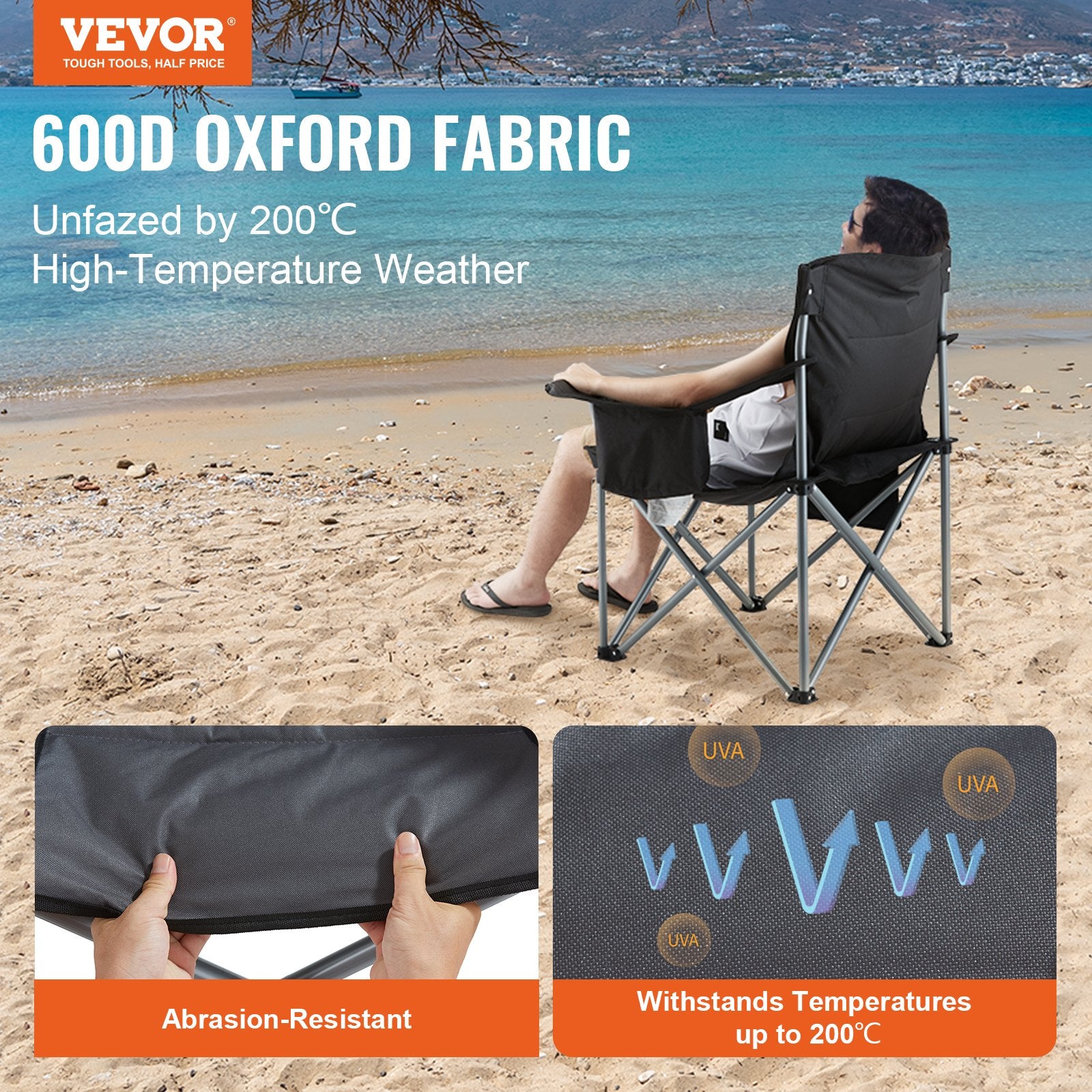 Camping Folding Chair - Black