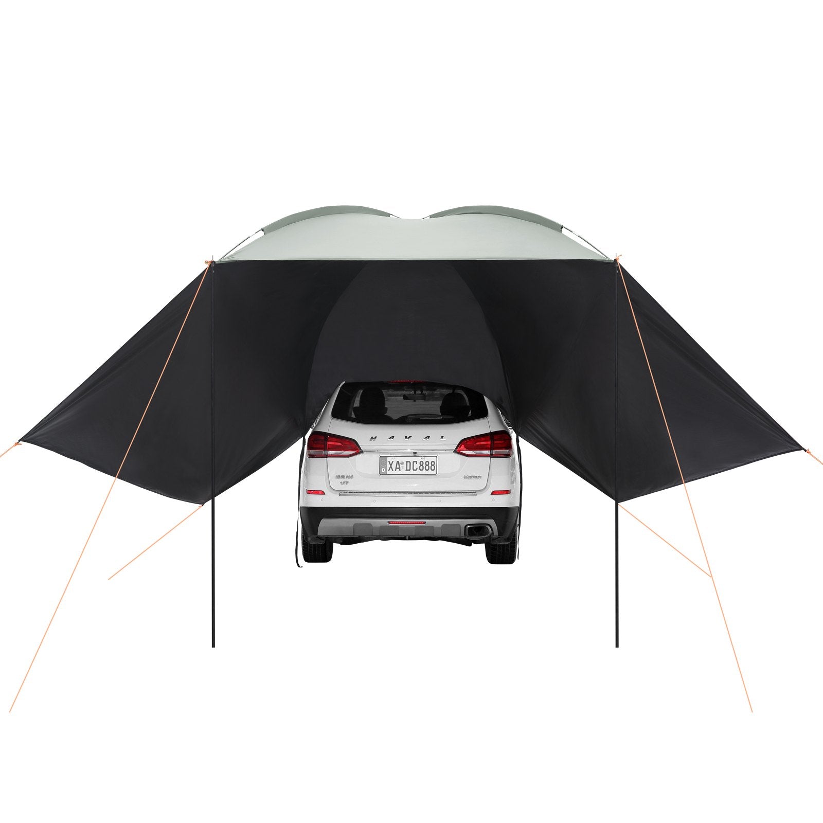 VEVOR Vehicle Awning, Large 10' x 7' Shade Coverage Car Side Awning, PU2000mm UV50 + Car Awning