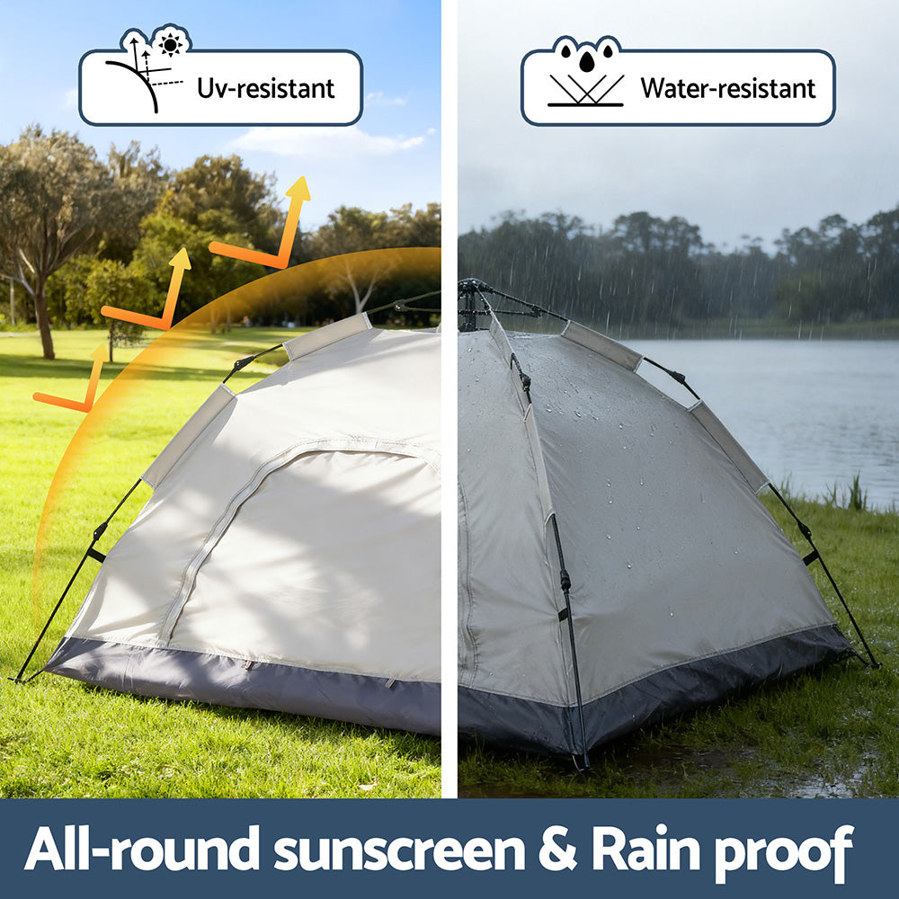 Weisshorn Camping Instant Tent Pop up - Beige