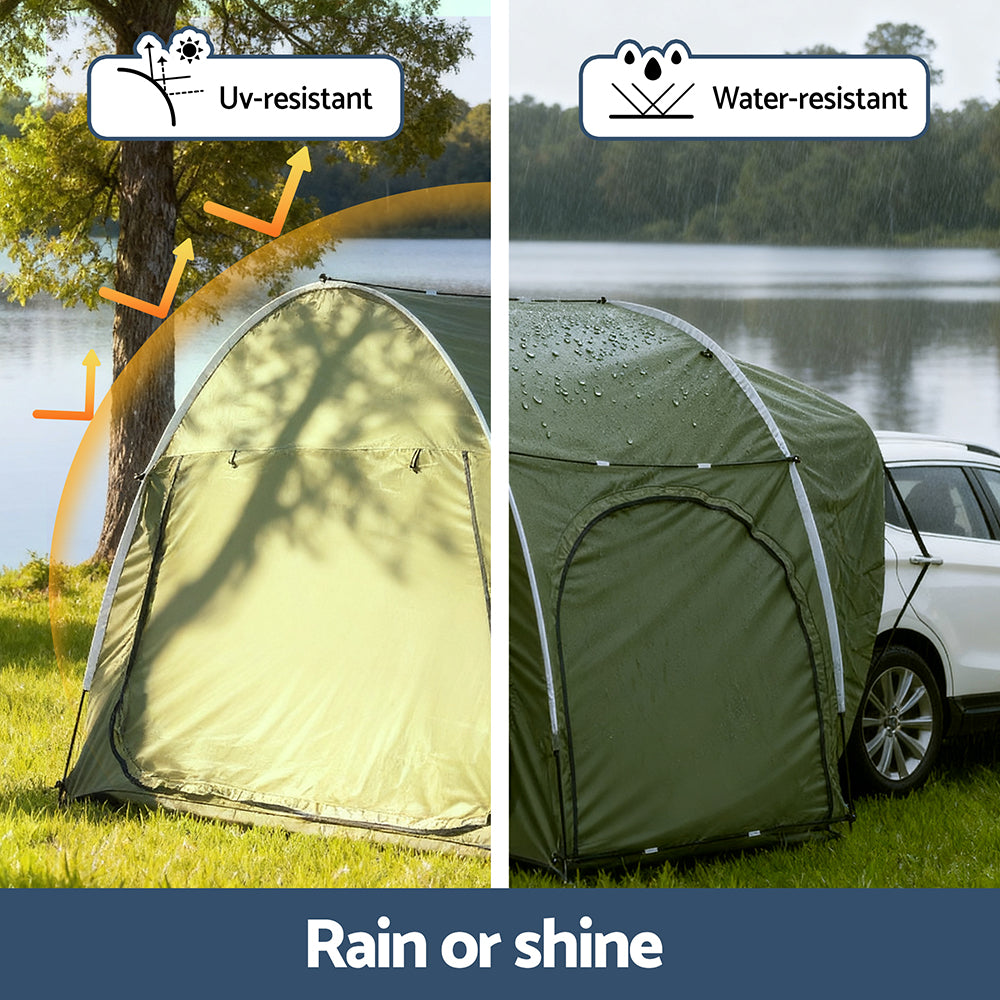 Weisshorn Camping Car SUV Rear Canopy - Green