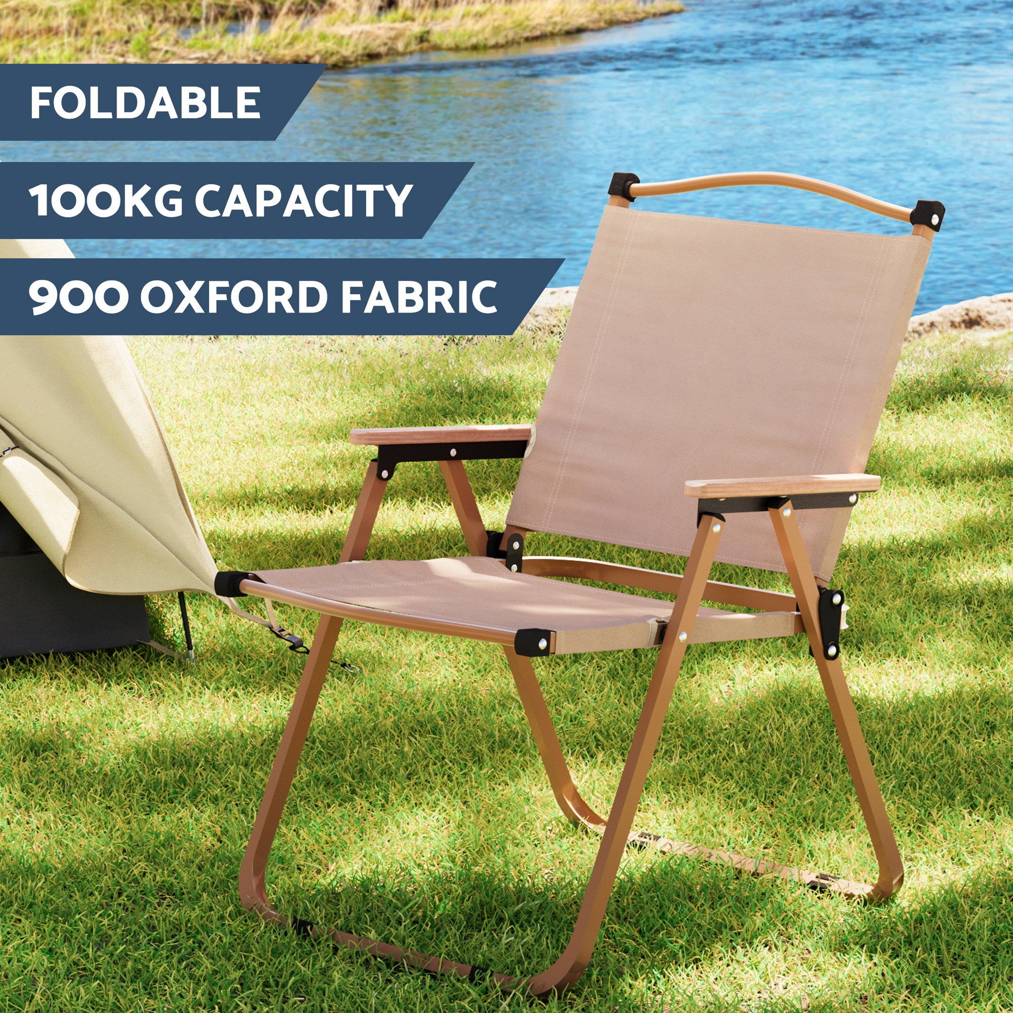 Weisshorn 3pc Camping Table Chair Set