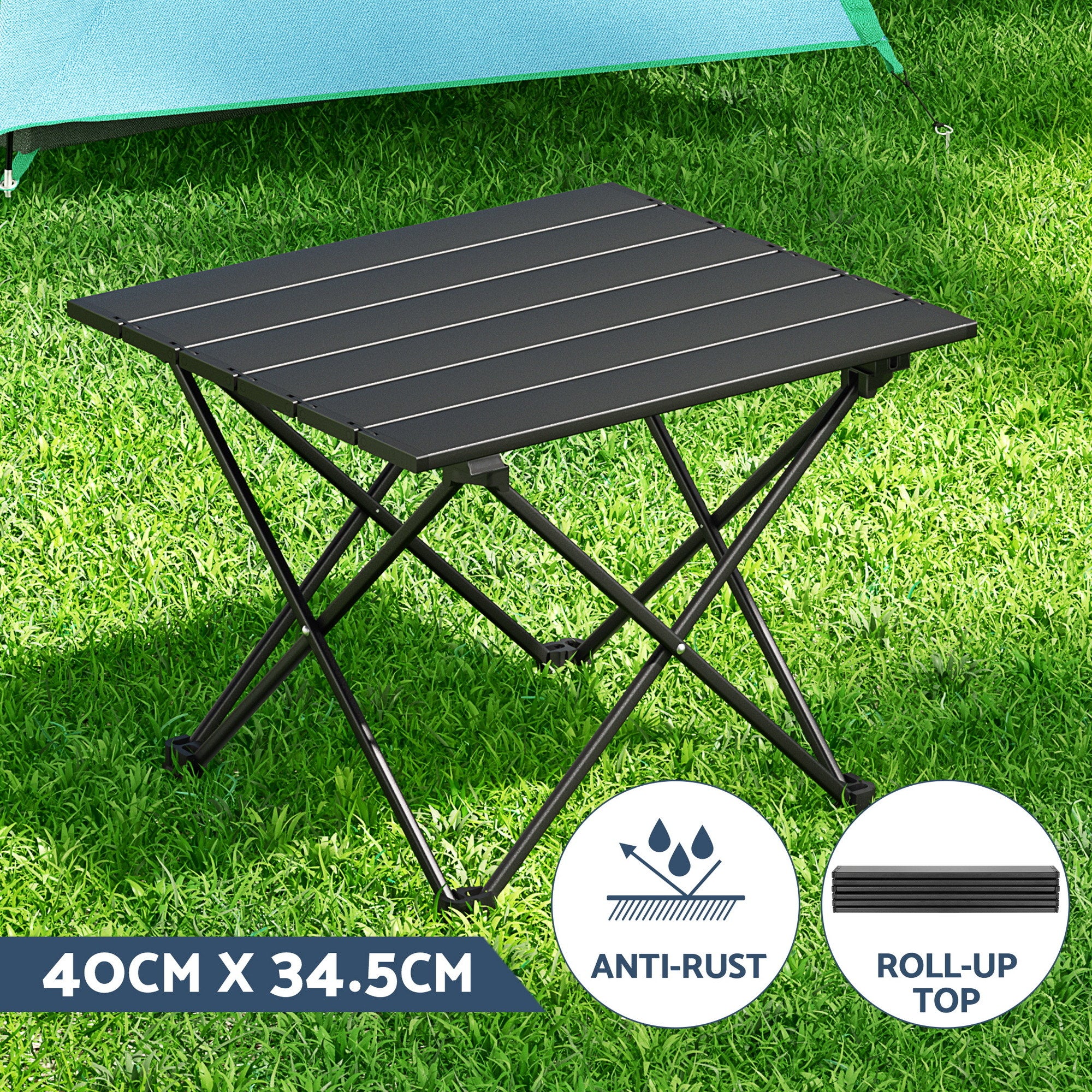 Weisshorn 3pc Camping Table Chair Set