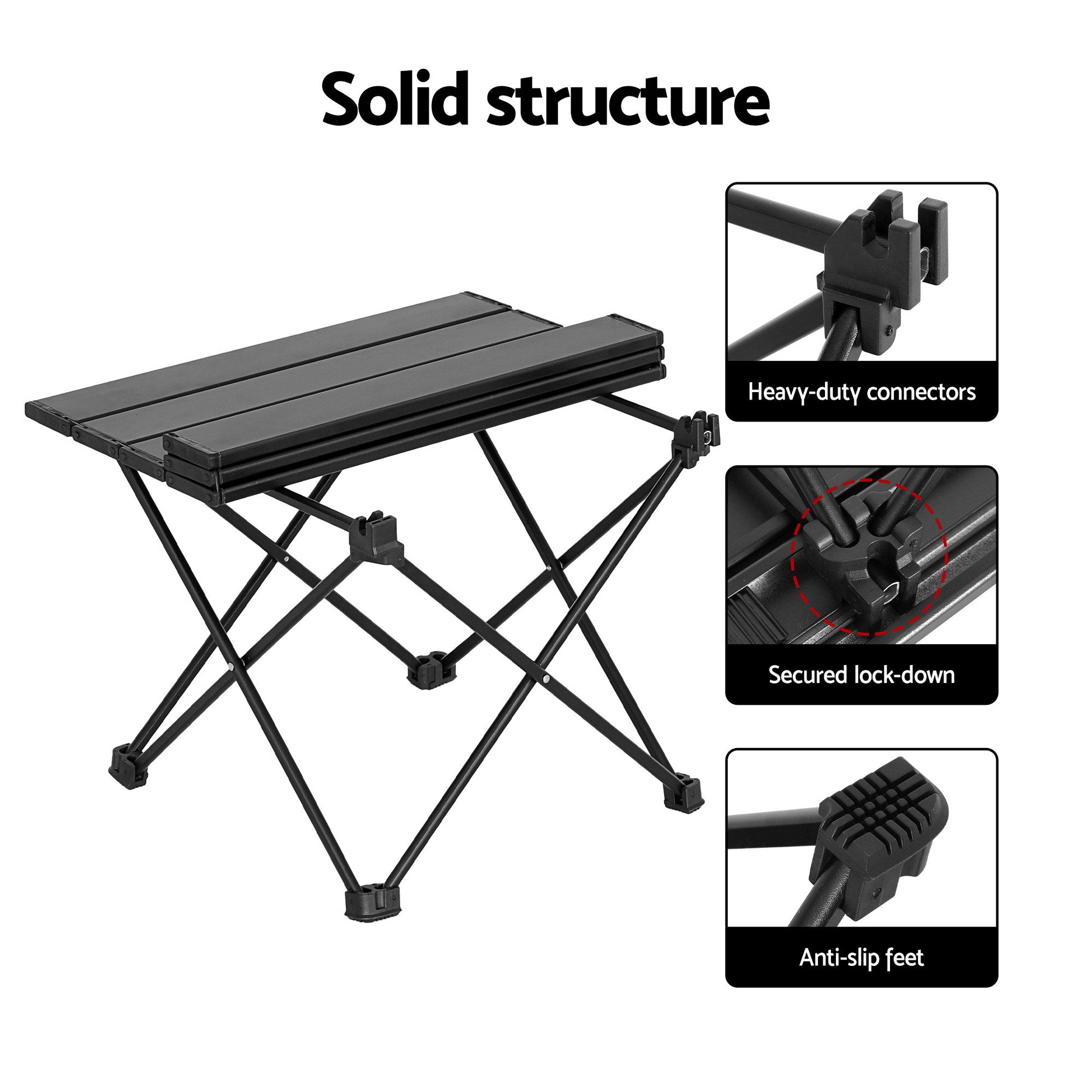 Weisshorn 3pc Camping Table Chair Set