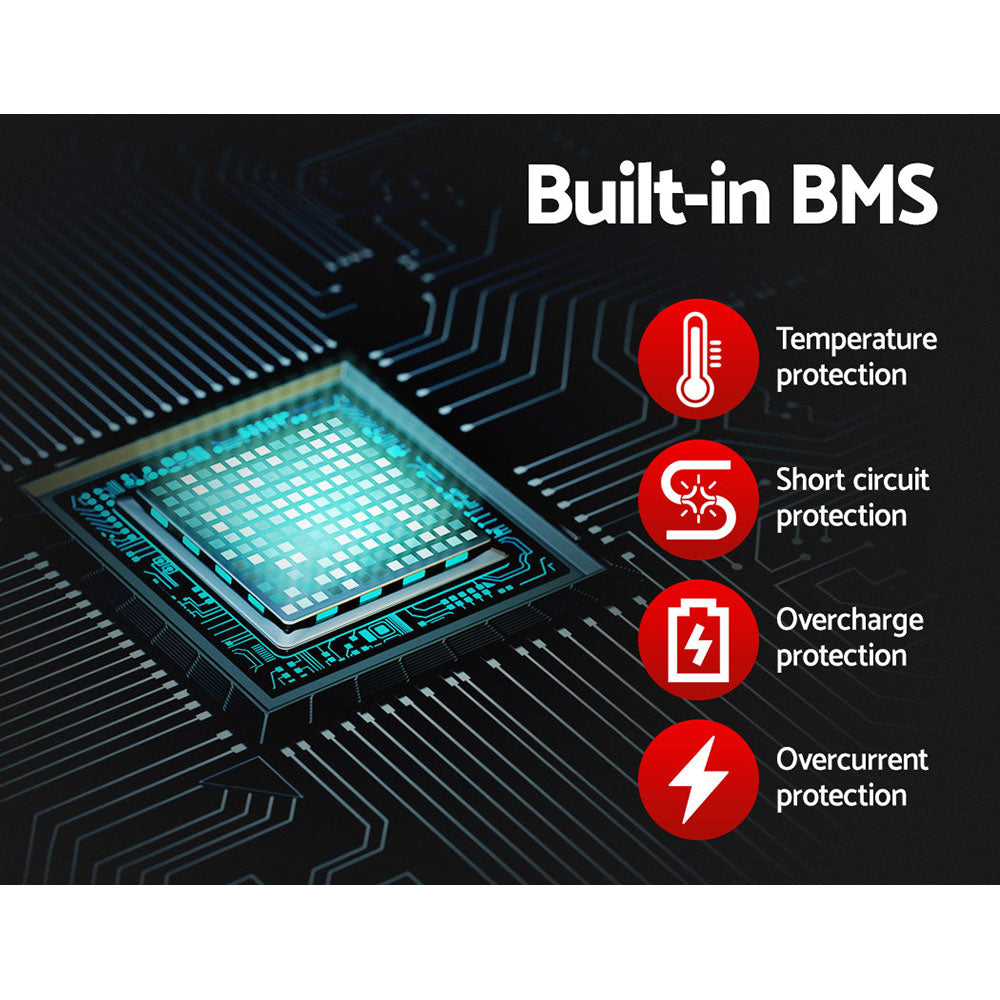 Giantz 12V 100Ah Lithium Battery LiFePO4 Deep Cycle Box Solar