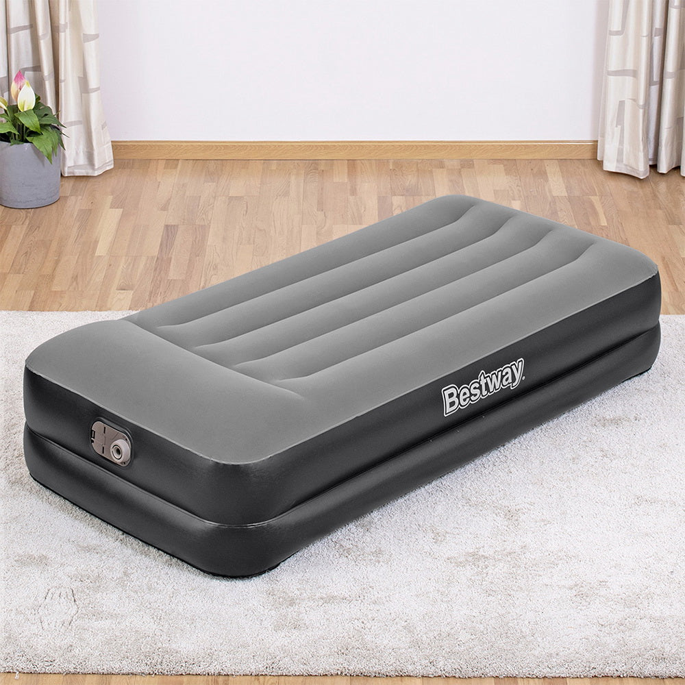 Bestway Air Mattress Single Inflatable Bed 46cm Airbed - Black