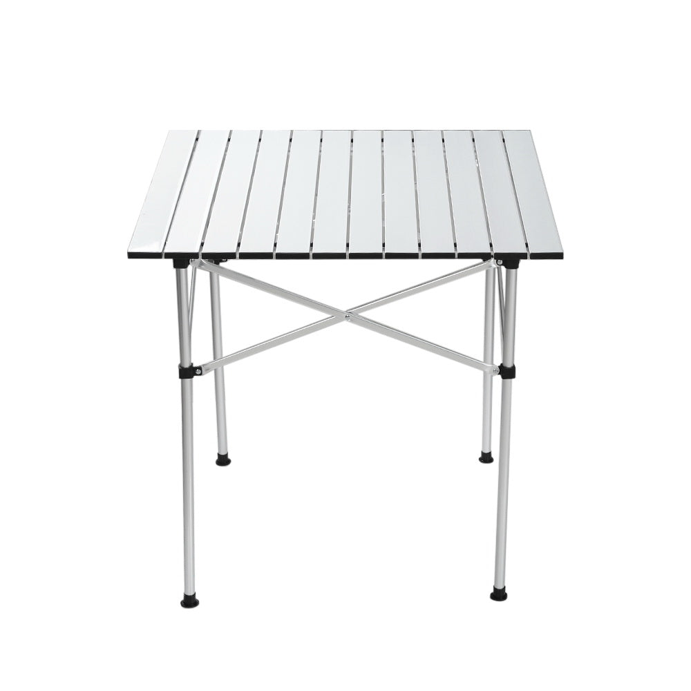 Weisshorn Folding Camping Table 70CM - Aluminium