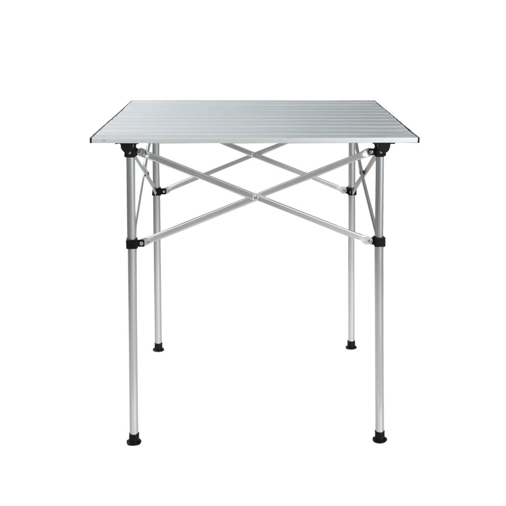 Weisshorn Folding Camping Table 70CM - Aluminium