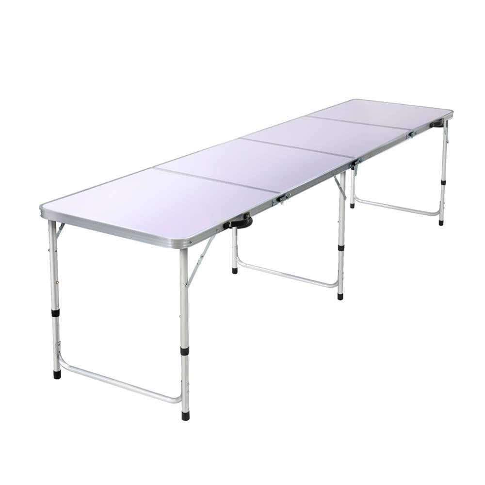 Weisshorn Folding Camping Table 240CM - Aluminium