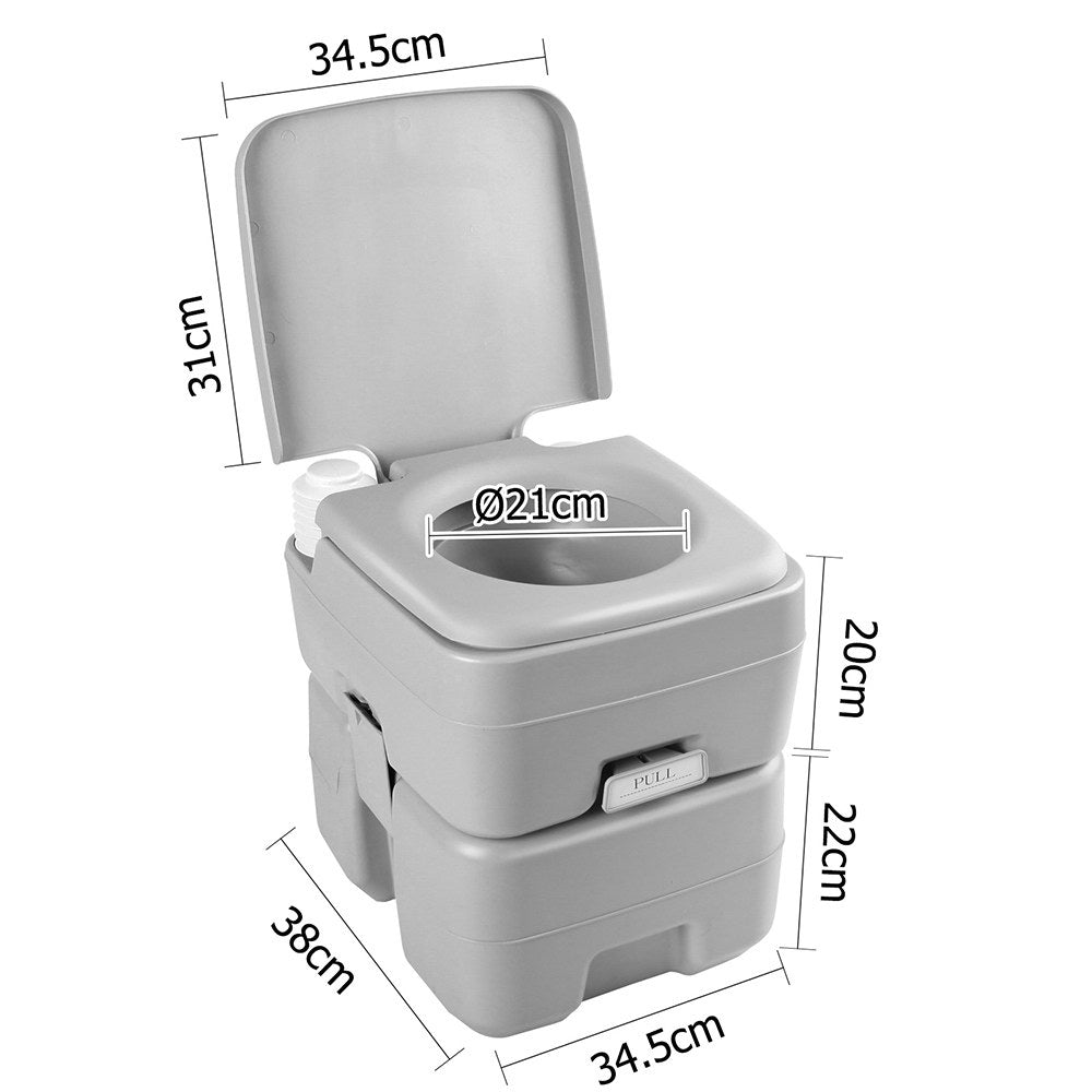 Weisshorn 20L Portable Camping Toilet With Bag