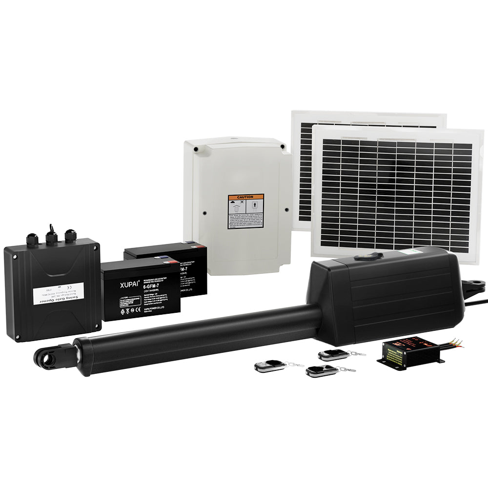 Single Swing Gate Opener 20W Full Solar Power Automatic