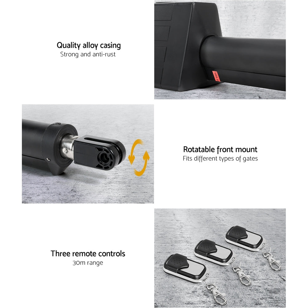 Single Swing Gate Opener 20W Full Solar Power Automatic