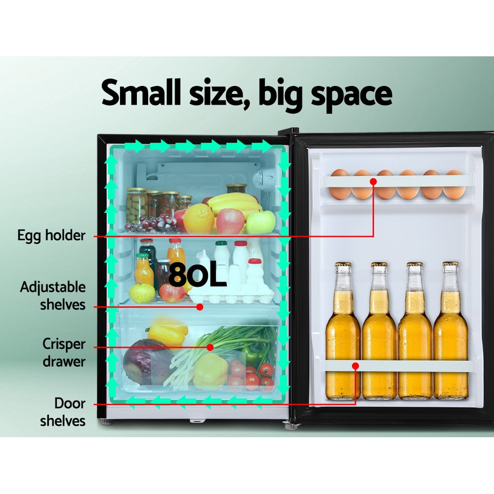 Glacio 80L Portable Fridge Bar Upright 12V/24V/240V