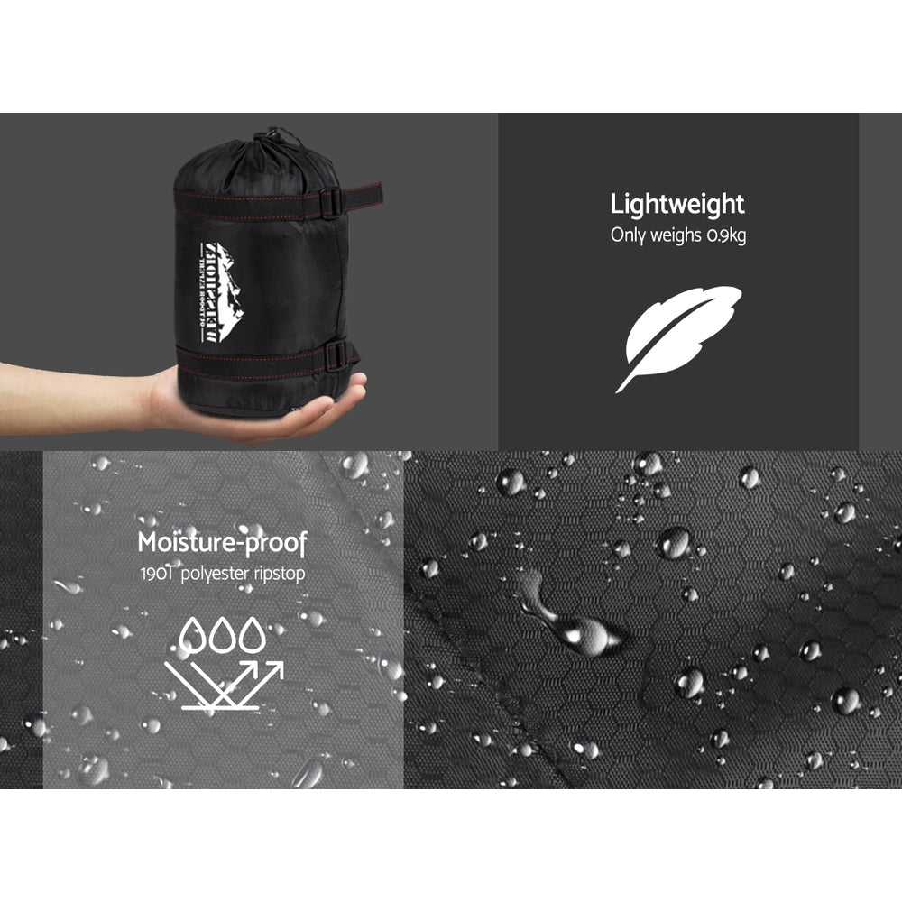 Weisshorn Sleeping Bag Single Thermal - Grey