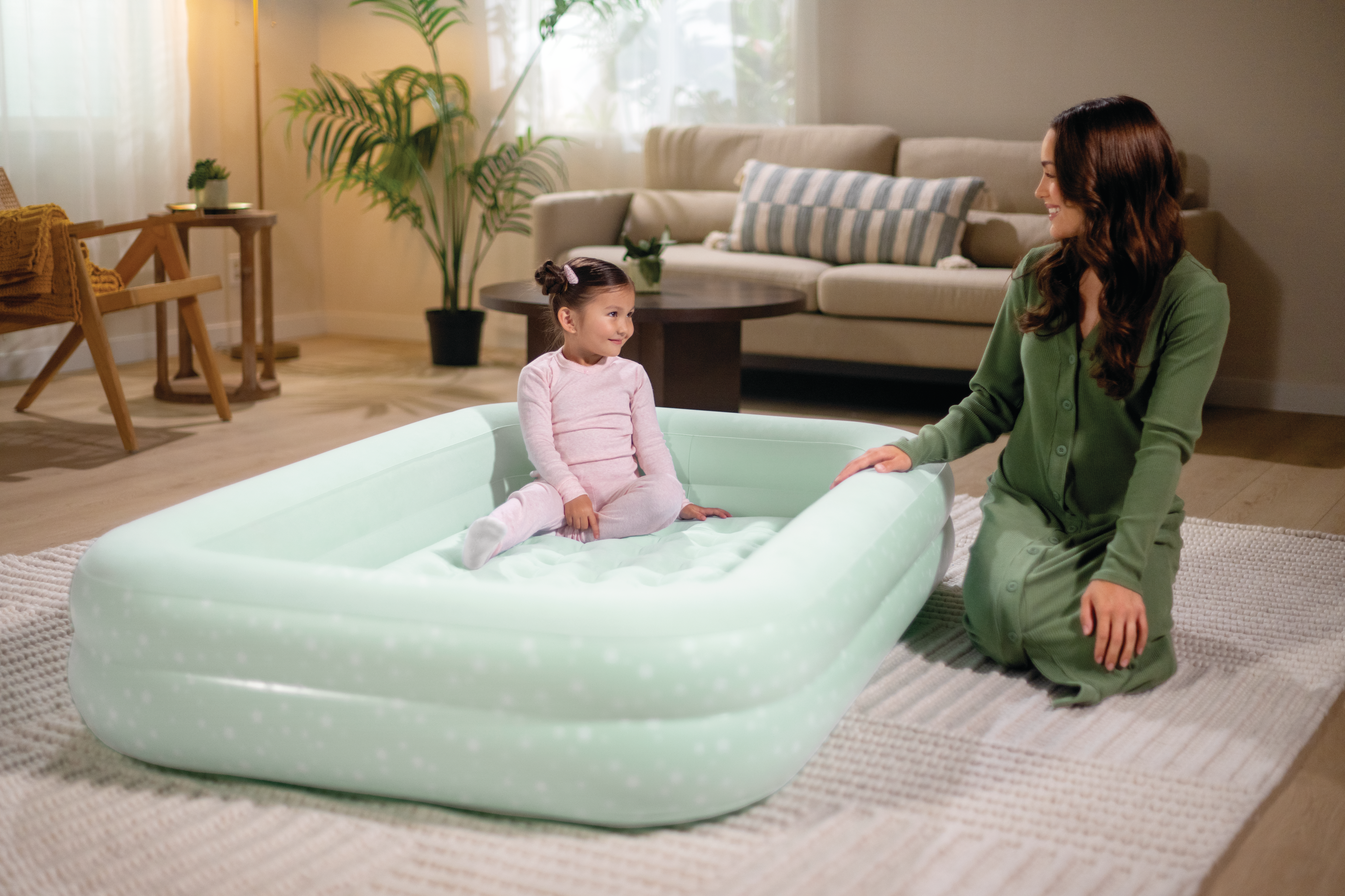 Intex Kidz Inflatable Travel Bed set with Hand Pump - Stars 66810