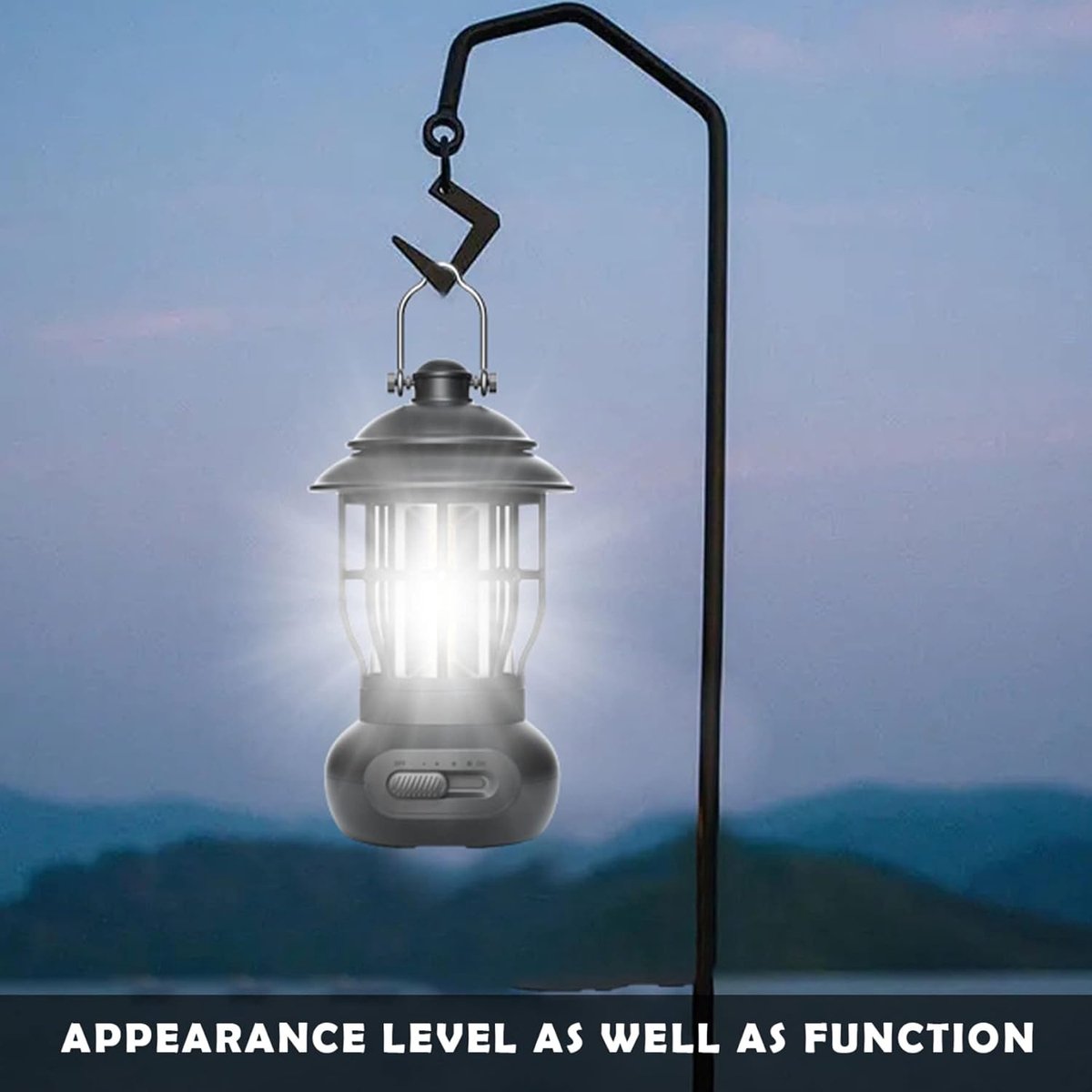 Rechargeable Camping Lantern  – Black