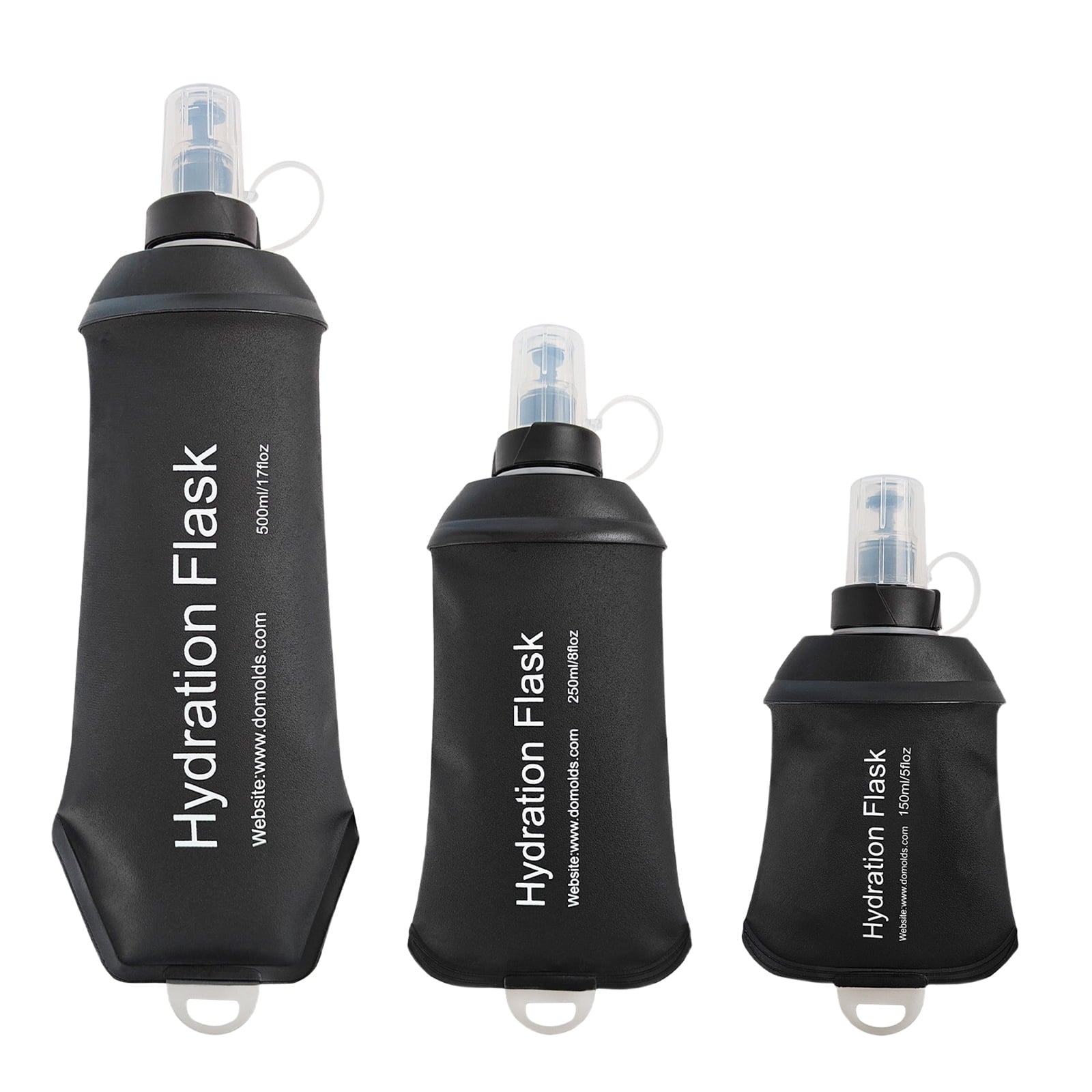 150ML Soft Water Bottle - Black