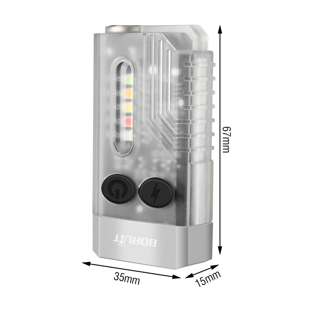 V10 LED Keychain EDC Flashlight USB Rechargeable