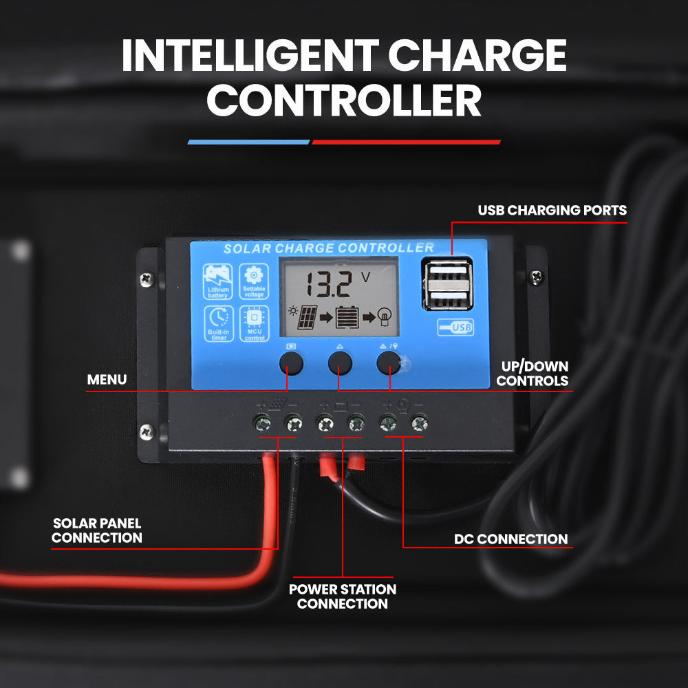GENPOWER 100W Portable USB Folding Solar Panel