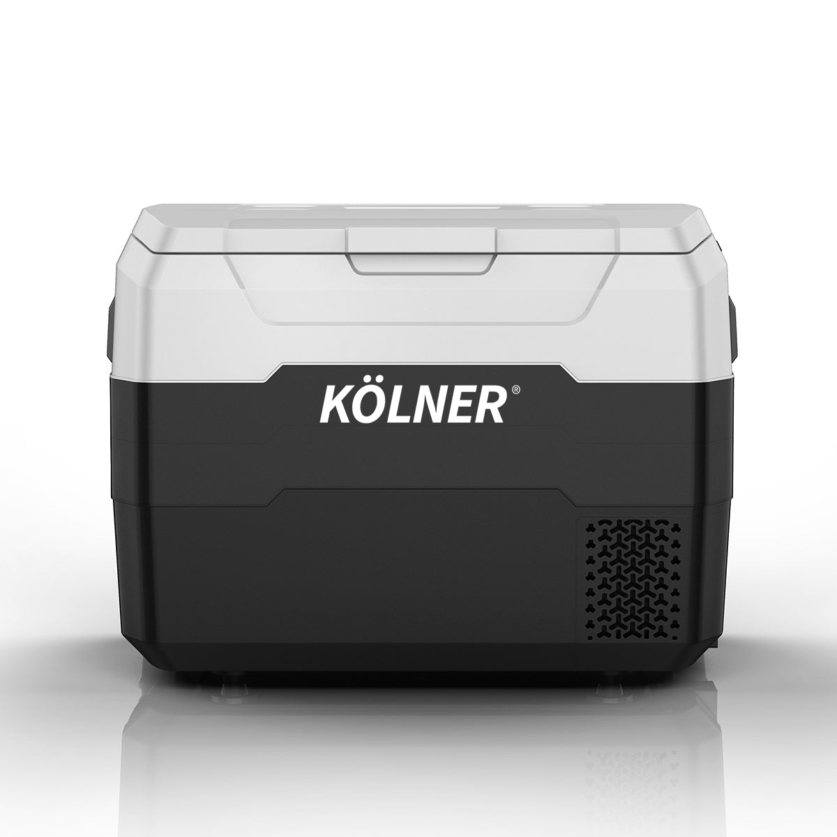 Kolner 40L Fridge Freezer Cooler with Trolley - Black