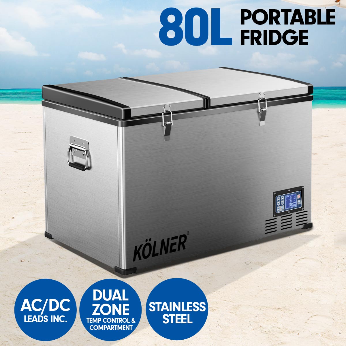 Kolner 80L Portable Fridge Cooler Freezer