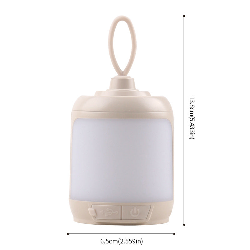 2PCS Compact Outdoor Camping Light with 4 Modes & Type-C Charging - 500LM, IPX4 Waterproof