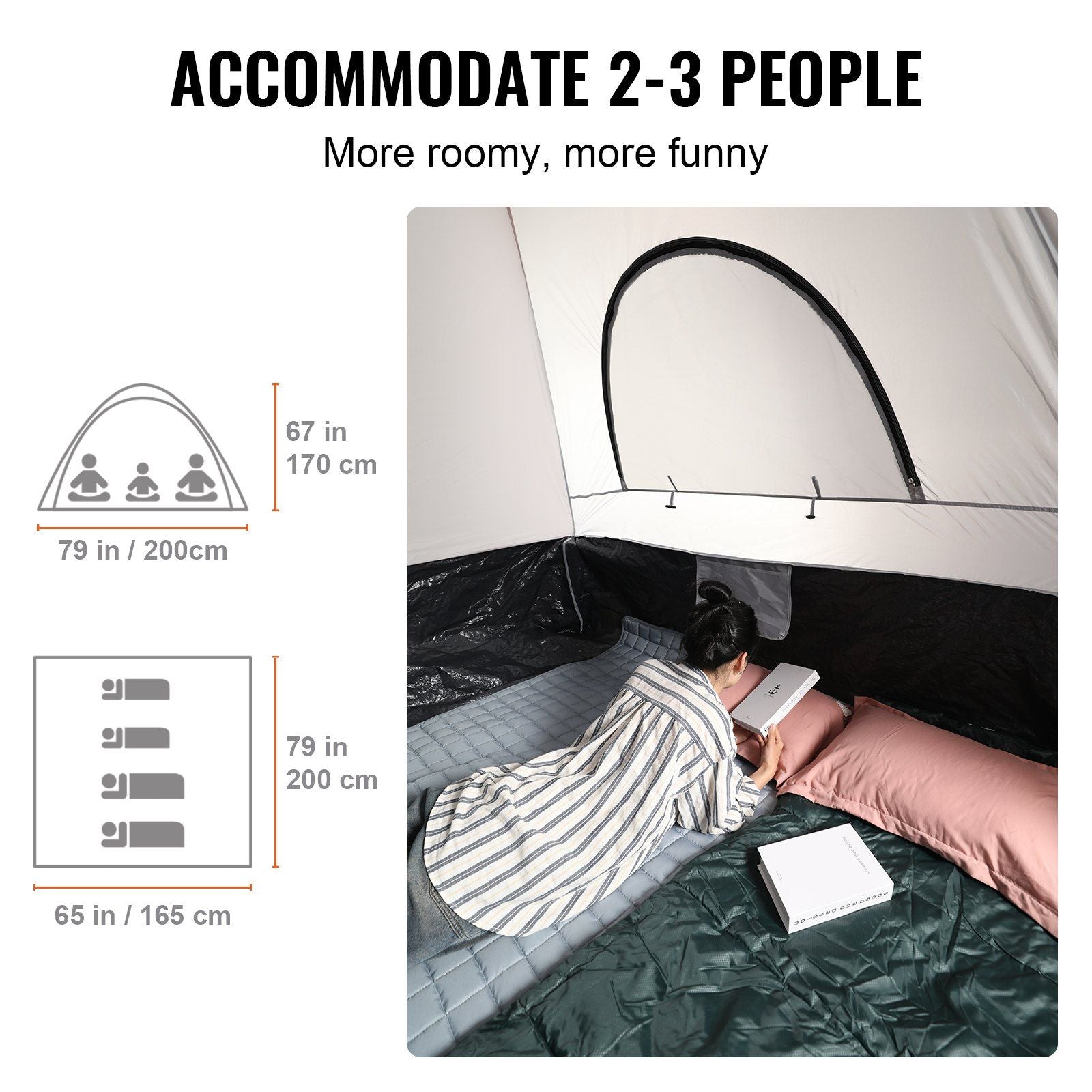 Ute Bed Tent, 6.4'-6.7' with Rain Layer and Carry Bag