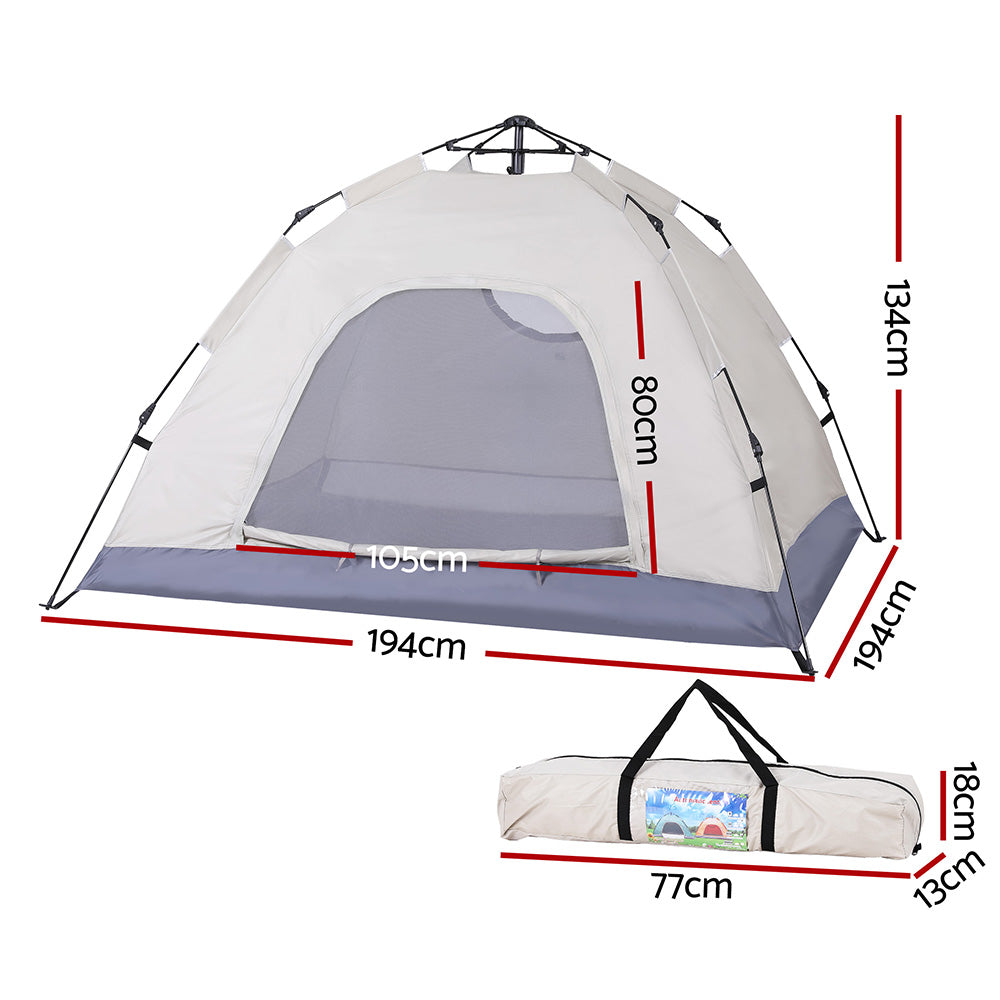 Weisshorn Camping Instant Tent Pop up - Beige